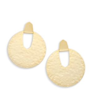 Never worn Kendra Scott hammered gold earrings